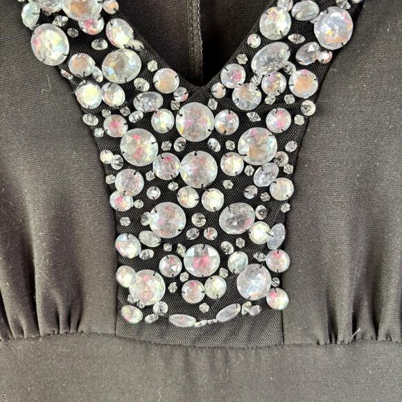 Siren Lily Black Knee Length Short Sleeve Dress no tags see measurements - Picture 3 of 8